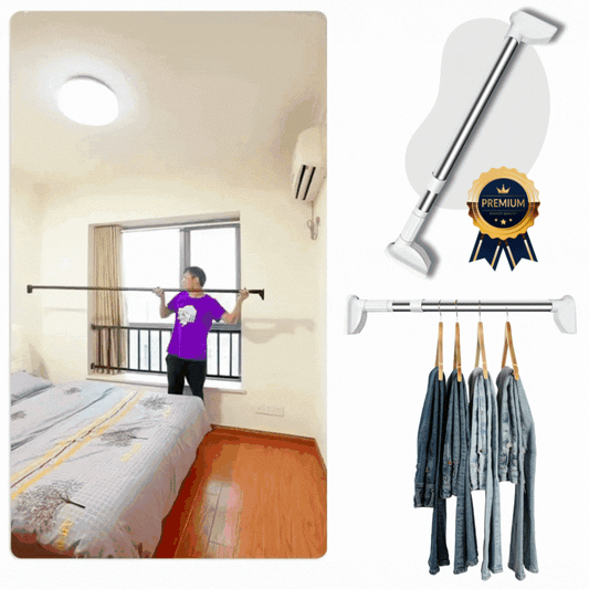 bara-extensibila pentru haine și perdele PowerPole™ montată pe perete – Trevia